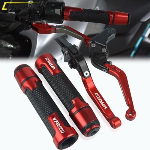 For Honda VFR800 VTEC 2002 2003 2004 2005 2006 2007 2008 Motorcycle Parts Brake Clutch Levers Handlebar Hand Grips ends VFR 800