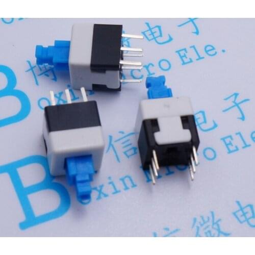 200pcs 8 * 8 self-locking switch 6 feet 8 * 8mm self-locking lock switch touch switch button