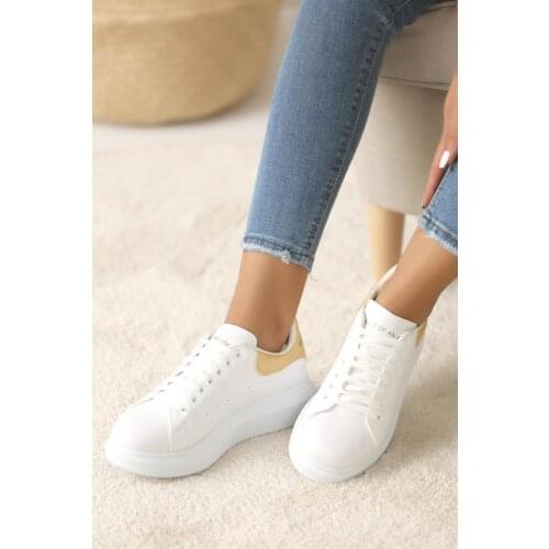 A3010-20Beyaz Gold Pink Potin White Gold Shoes A3010-20