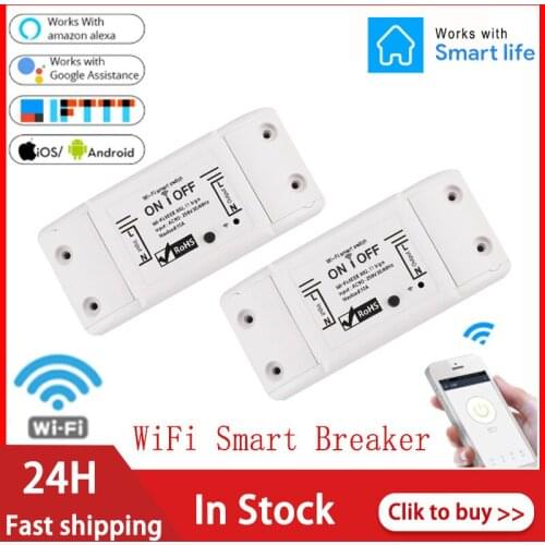 DIY WiFi Smart Light Switch Universal Breaker Timer Via Smart Life APP Wireless Remote Control Works With Alexa Google Home New