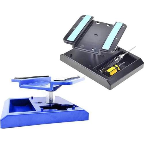 Universal Rotary RC Car Repair Work Station with Tools Screws Storage Case Repair Stand for 1/10 1/8 RC Car Accessories