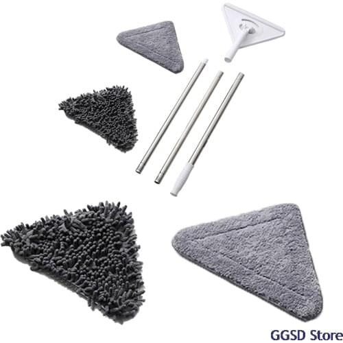 Rotating Triangle Retractable Cleaning Mop Glass Cleaner Ceiling Floor Dust Cleaning Mop Household Cleaning Tool Magic Lazy Mop