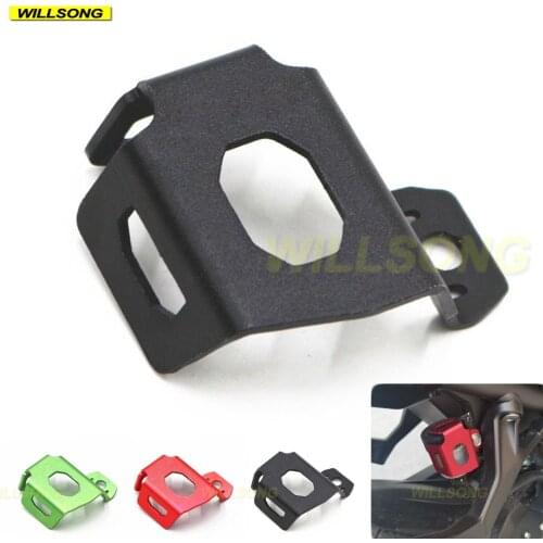 Rear Oiler Container Oil Fluid Reservoir Cylinder Guard Cover Protector For KAWASAKI Z900 Z800 Z750 Z400 NINJA 400/300/250