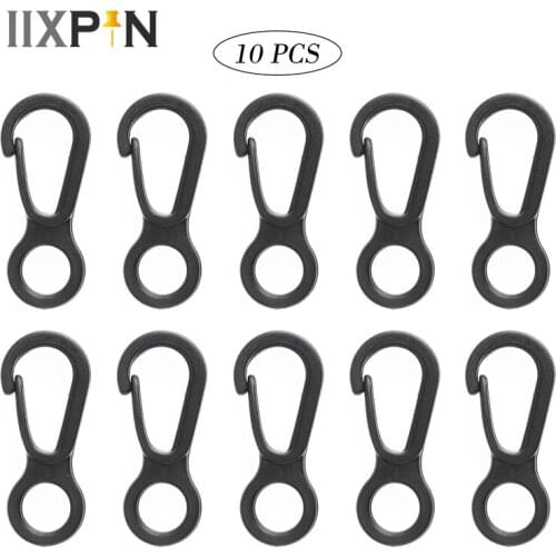10/50/100Pcs Plastic Hooks Small Flag Pole Snap Clip Hook Backpack Keychain Luggage Lanyard Buckles Snap Clip Tools