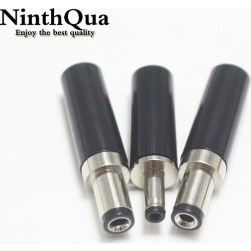 10Pcs Brass 5.5 x 2.5mm / 5.5 x 2.1mm / 3.5 x 1.35 mm DC Power Male Plug Solder Adapter Socket Jack DIY Connector