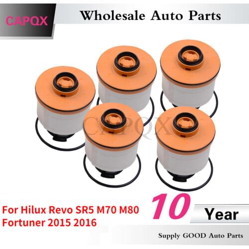 CAPQX 5PCS Wholesale GOOD Fuel Filter Diesel Filter Element OEM#23390-0L070 For HILUX REVO SR5 M70 M80 FORTUNER 2015 2016