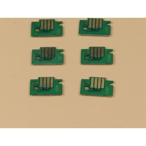 6 pieces/lot PFI102 Ink chip for canon PFI 102 chip for canon IPF500 600 700 510 605 610 710 printer cartridge chip