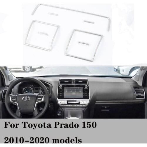7PCS Car Interior Air Outlets Cover Trims for Toyota Land Cruiser Prado FJ 150 2018-2020 Car Accessories