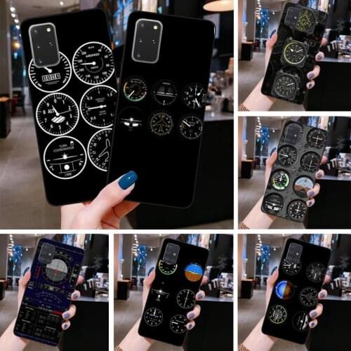 Aviation Aeroplane Helicopter Cockpit Phone Case For Samsung Galaxy S21 Plus Ultra S20 FE M11 S8 S9 plus S10 5G lite 2020