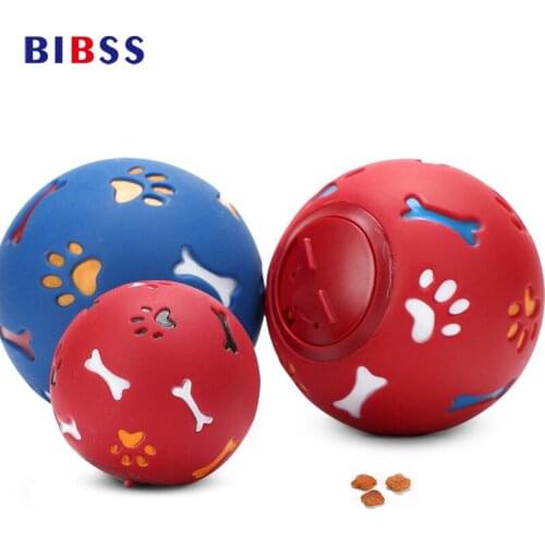 Pet Dog Toys Resistant To Bite Dogs Leakage Picnic Balls Red And Blue Milk Flavor interactive toys