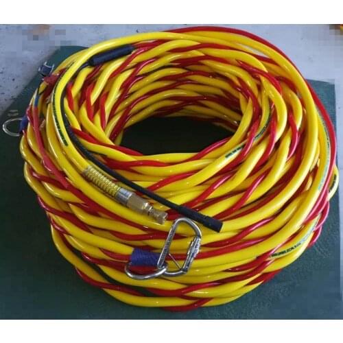 Import Diving helmet connector pipe connecting air compressor air pump 2 in 1 umbilical tube oxygen tube FOR Morgan 18 B