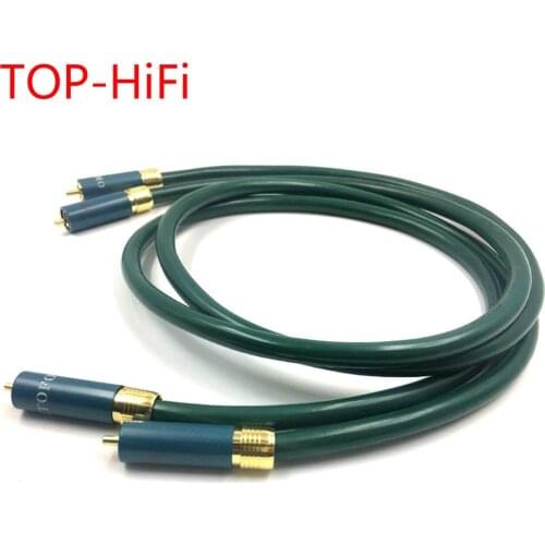 TOP-HiFi Pair Type-1 Gold Plated RCA Plug Audio Cable 2RCA Male to Male Interconnect Cable for FURU--CH FA-220