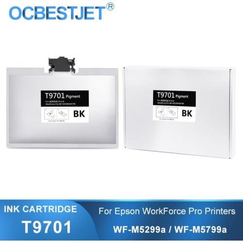 T9701 C13T970100 780ml Black Ink Cartridge With Pigment Ink For Epson WorkForce Pro WF-M5799a M5799 WF-M5299a M5299 Printer