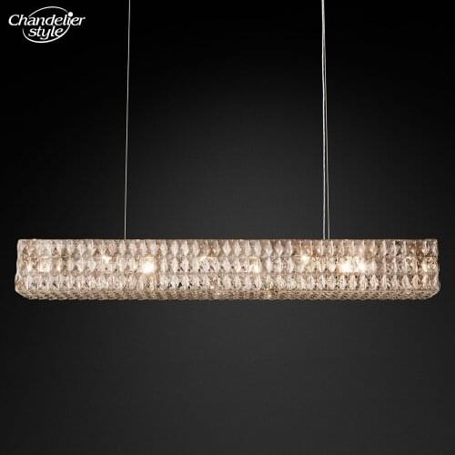 Spiridon Linear Chandelier Modern Chandelier Lighting Retro Nordic Cristal Chandelier Lamp LED Chandelier Hanging Light Fixture