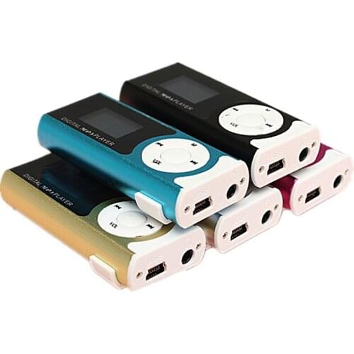 MINI USB clip player MP3 player LCD screen 16GB mini SD TF card