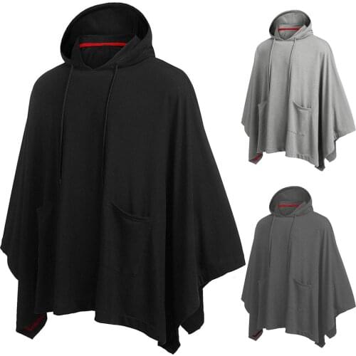 2021 Spring Autumn New Arrival Mens Fashion European and American Style Mens Hooded Cape