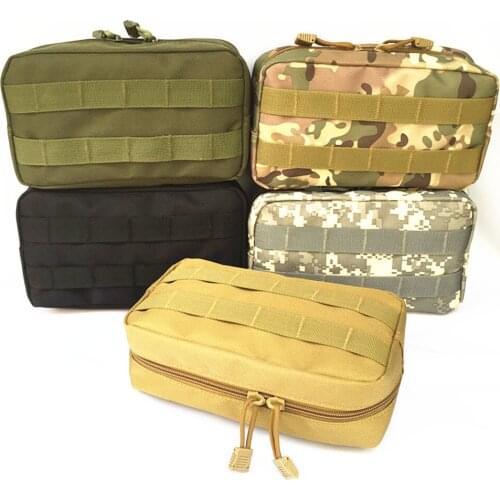 By DHL 100pcs Tactical Belt Pouch Military Bag Magazine Waterproof Waist Pack Sport Bags Carrier Cell Phone Case For Backpack