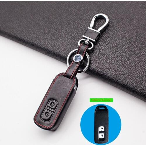 Fashion Style Soft Leather Case Cover For Honda N BOX / N WGN / N ONE 2012-2017 2 Buttons Smart Keyless Remote Fobs