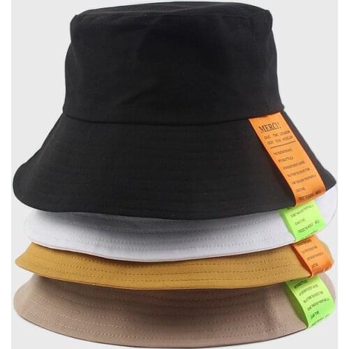 2020 Solid color cotton Bucket Hat Fisherman Hat outdoor travel hat Sun Cap Hats for men and Women 201