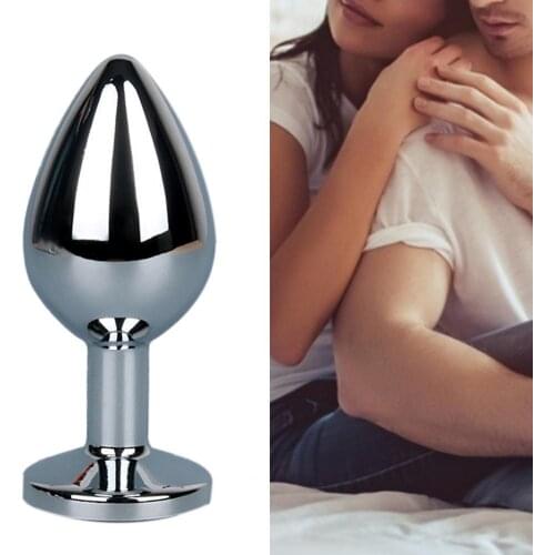 OLO Butt Plug 3 Sizes Smooth Surface Easy Insertion Stainless Steel Spiral Anal Bead Jewelry Adult Pleasure Firlting Sex Toys