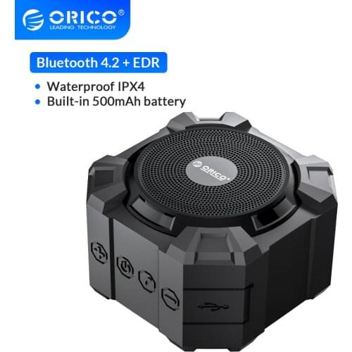 ORICO Outdoor Wireless Stereo Portable Bluetooth Speaker Shock Resistance Waterproof Powerful Bass Speaker Hands-free Calls