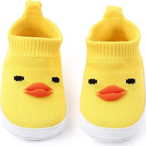 Autumn Baby Toddler Shoes Baby Boy Girl Shoes Non-slip Shoes Sock Floor Shoes Foot Socks Cartoon Funny Cute Duck Style