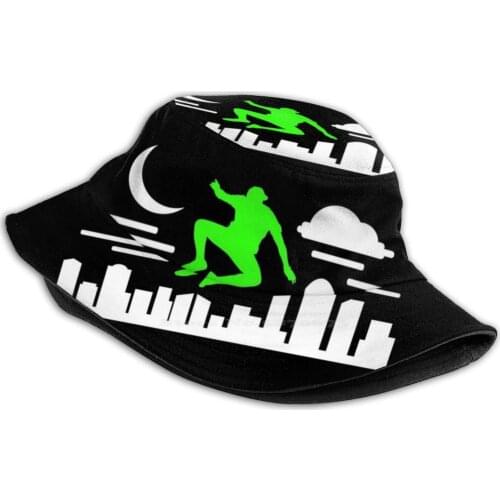 Parkour Shirt Parkour Urban Springer Gruen Gift Tee Korean Ladies Outdoor Sun Hat Bucket Cap Gymnastics Parkour Free Running