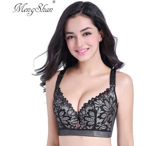 Sexy lace with oversize bra, thin cotton cup Adjustment Receiving Emulsion with Steel Ring Gathering DEF full cup Add underwear