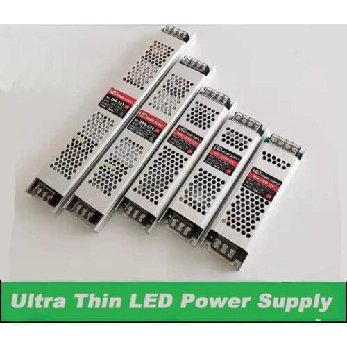 Ultra Thin Lighting Transformer Output DC12V Power supply Adapter 60W 100W 150W 300W LED Driver For LED Strips