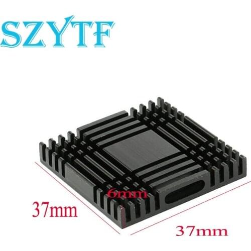 10pcs Heat sink 37*37*6MM (black slot) high-quality radiator