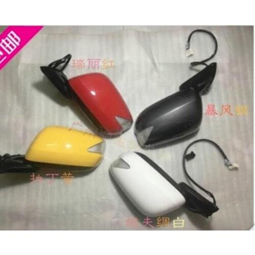 For Honda Fit 2009-2013 1PC Side Door Rearview Mirror Protect Frame Cover Trim Replacement Case Shell Car Styling