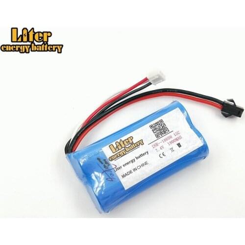 10 pcs/lot 7.4V 1800mAh 18650 Lithium battery You Di U12A Syma S033g 6088T 15c