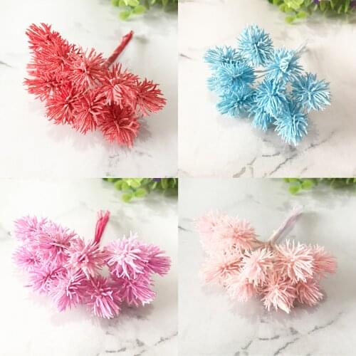 10PCS Plastic Gypsophila artificial plants scrapbook wedding decorative flowers vases for home decor diy gifts christmas garland