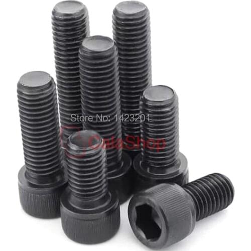 50 Pcs/ Lot M5 Hexagon socket head screws bolt Hex Hardware Accessories Crafts Projects Black