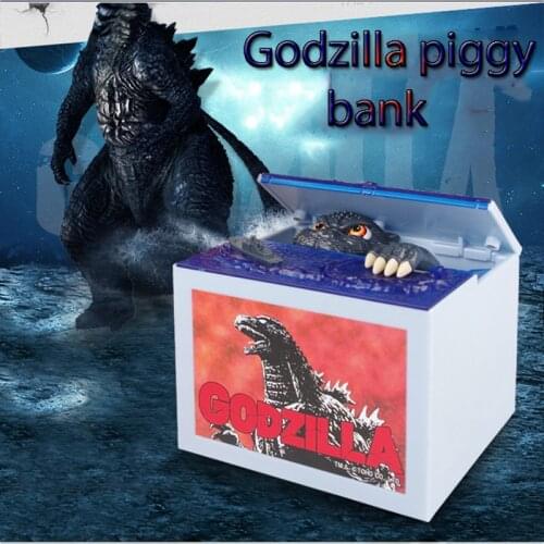 9Cm Speelgoed kerstcadeau Gojira Geld Dozen Godzilla Home Decor Coin Leuke Spaarpot Cash Box Geld Bank Voor Kinderen Collectible
