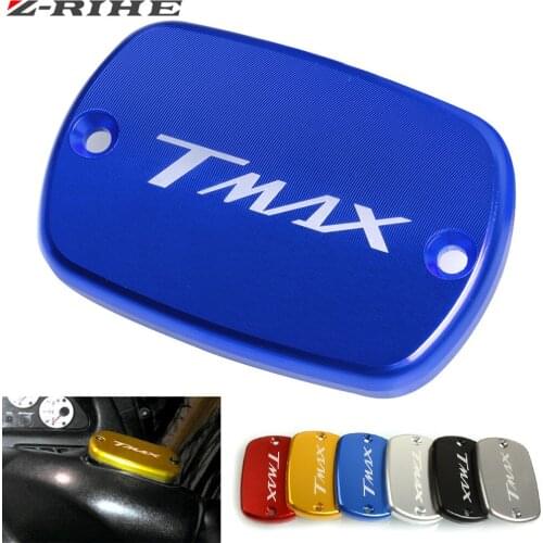 CNC Motorcycle Aluminum Brake Fluid Fuel Reservoir Tank Cap Cover For yamaha T-Max 500 TMax 530 500 tmax530 DX SX 2016 2017 2018