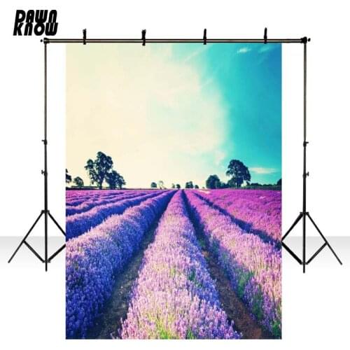 DAWNKNOW Lavender Purple Scenic Photography Background Photocall Photo Shoot Wedding Photo Backdrops Children Photo Studio GY021