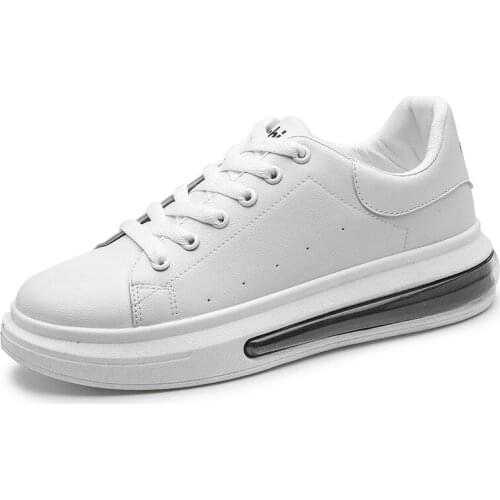 Designer Leather Men Shoes Luxury Air Cushion Mens Sneakers Platform Shoes Man Casual Shoes Zapatos Hombre Chaussure Homme