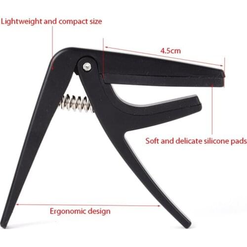Guitar Parts & Accessories Professional Ukulele Capo 4 Strings Hawaii Guitar Capos Single-handed Quick Change Ukelele Capo