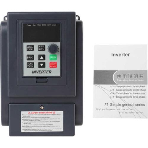 1-Phase 220V Input 3-Phase 380V Output 1.5KW VFD Variable Frequency Inverter Speed Controller Motor Speed Control Inverter
