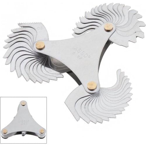 Gauge Screw Pitch 51pcs/set Stainless Steel US Specification Thread Gauge with Blades Range 4-84 for Industrial Measurement