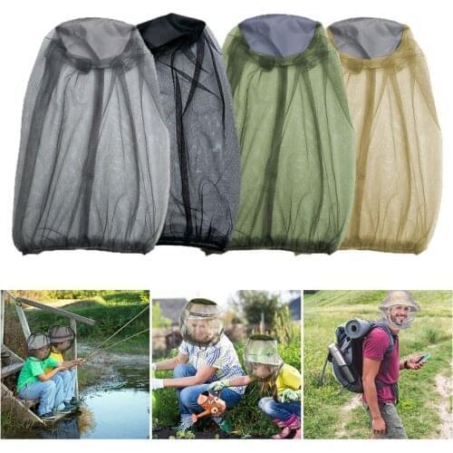 Mosquito Hat Head Men Fishing Cap Wide Brim Visor Sunshade Hunting Bee Keeping Mesh Hat Insects Prevention Neck Head Cover