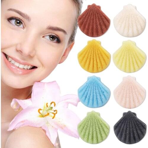 1PCS Konjac Cosmetic Puff Cleanser Sponge Makeup Smooth Facial Cleaning Tool Face Care Wash Cleaning Sponge Makeup Essential
