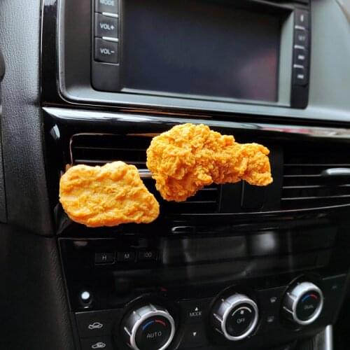 Creativity Simulation Plastic Fried Chicken Leg Car Perfume Vent Clip Chicken Wings Model Car Accessories Interior Air Freshener