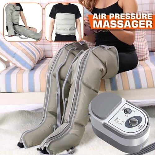Electric Air Compression Leg Massager Leg Wraps Foot Ankles Calf Massage Machine Promote Blood Circulation Relieve Pain Fatigue
