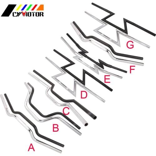 Motorcycle Universal 22mm 25mm Handlebar Drag Straight Custom Handle Z-Bar For Harley Chopper Bobber Cafe Racer Cruiser Bobber