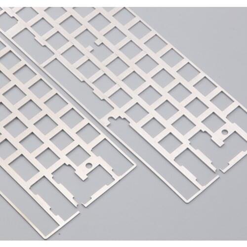 Customized TINA DZ60 Keyboard DIY Assembly Positioning Steel Plate Mechanical Keyboard 60% Layout 2u 2.25u Left Shift Plate