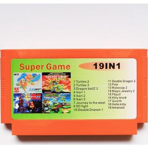 New 8bit game card best gift for children - 19 in 1