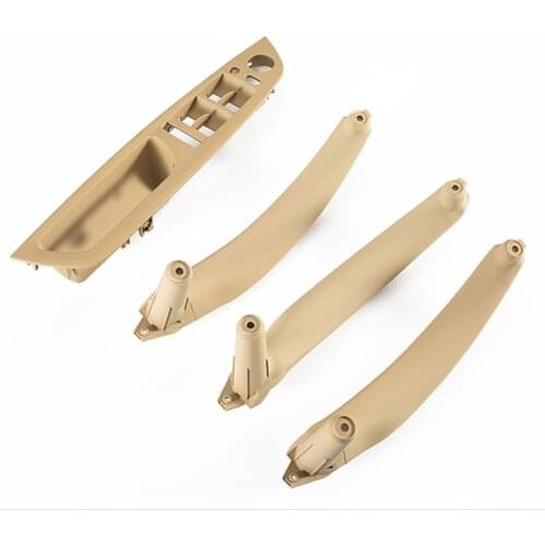 New LHD RHD Car Interior Door Armrest Handle Inner Panel Pull Trim Cover For BMW X5 E70 X6 E71 2007-2014 Auto Accessories