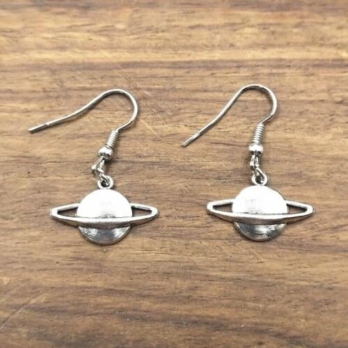 New fashion Saturn, planet, planet Pendants earring Womens silver earring Jewelry Gift